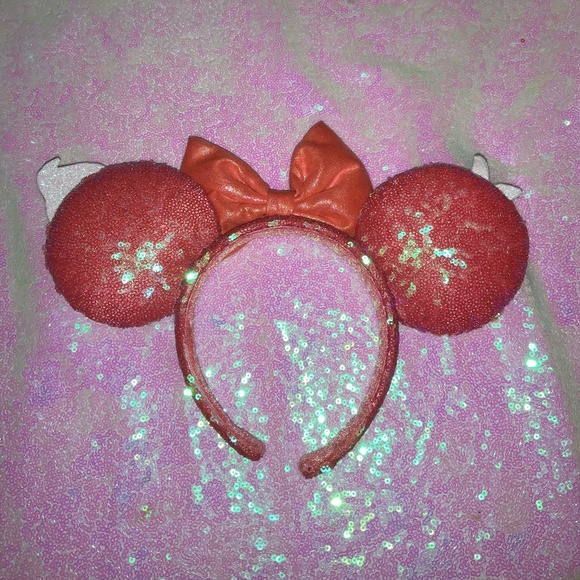 Custom Orange Bird And Dole Whipped Rhinestoned Repurposed Mouse Ears